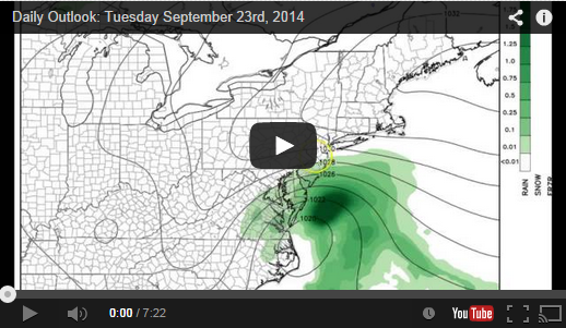 Sept 23: Monday Outlook Forecast Video