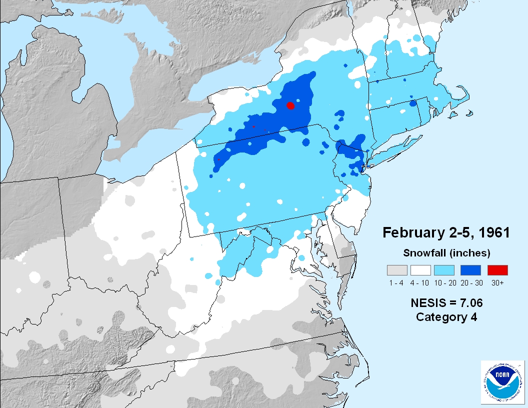 February 4 1961 new jersey snow storm
