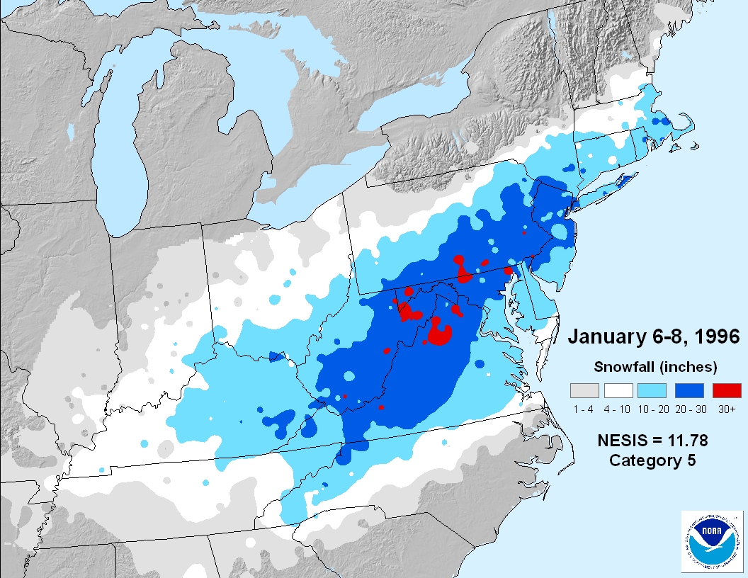 January 7 1996 new jersey snow storm