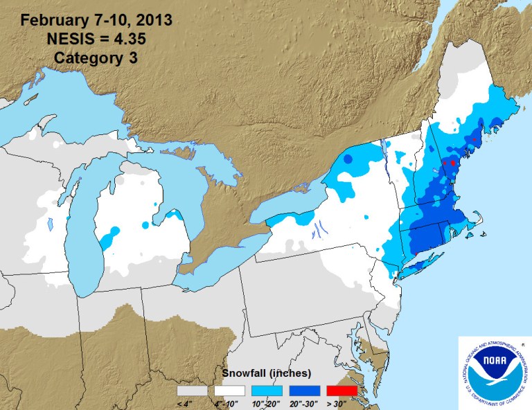 February 7-10, 2013 new jersey snow storm