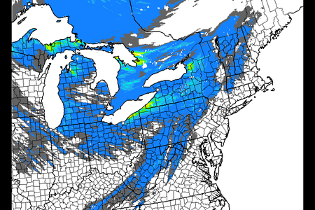 hrrr model showing snow