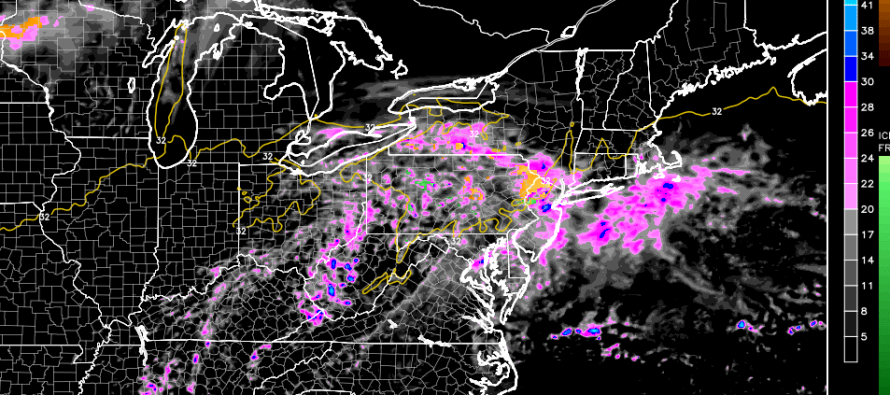 Dec 1: Wintry Precipitation Approaching Northern NJ