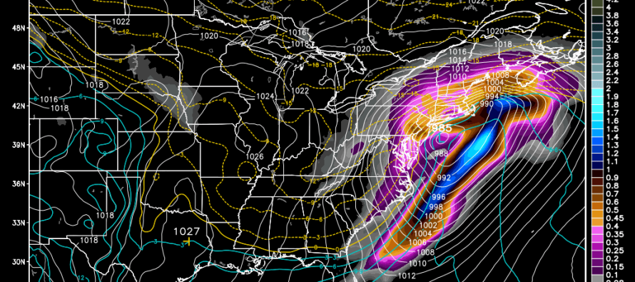 Jan 31: Winter Storm Update – 2nd Call Map