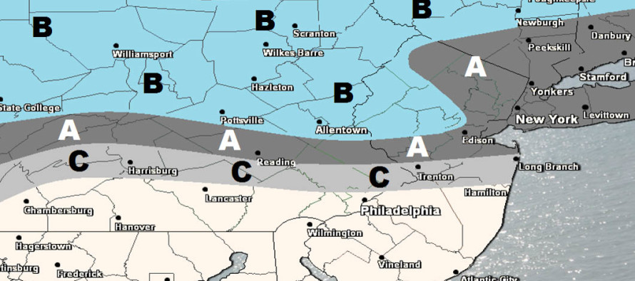 Jan 30: Snow Map for Tomorrow