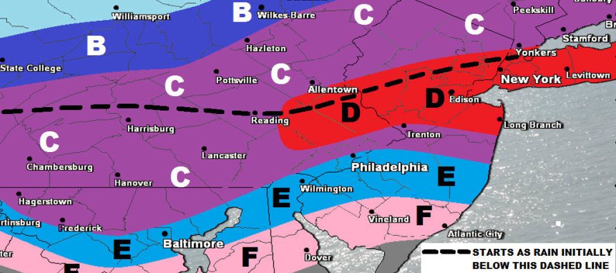 Feb 8: Final Call Snow Map