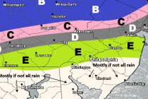 Mar 8: Snow Map for Thursday-Friday