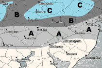 Mar 17: Weekend Snow Map