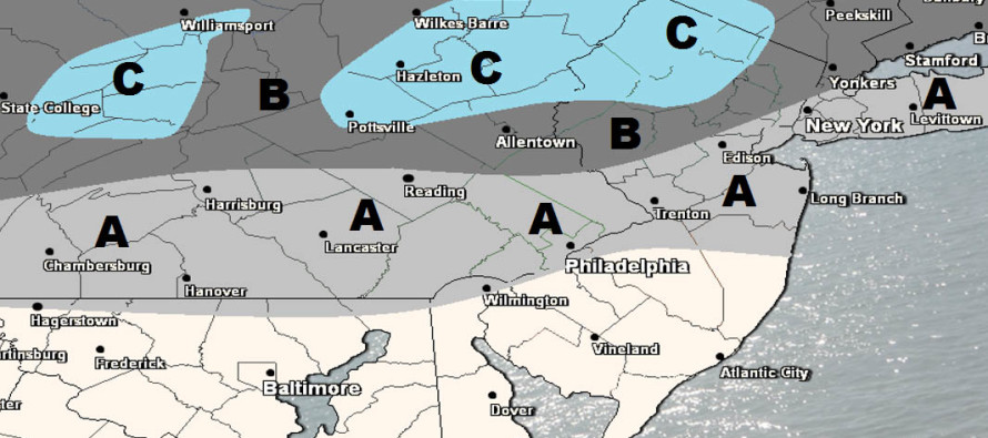 Mar 17: Weekend Snow Map