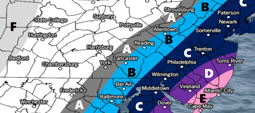 Dec 7: First Call Snow Map for Saturday