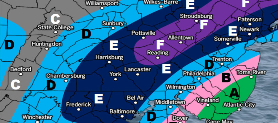 Feb 15: First Call Weekend Snow Map