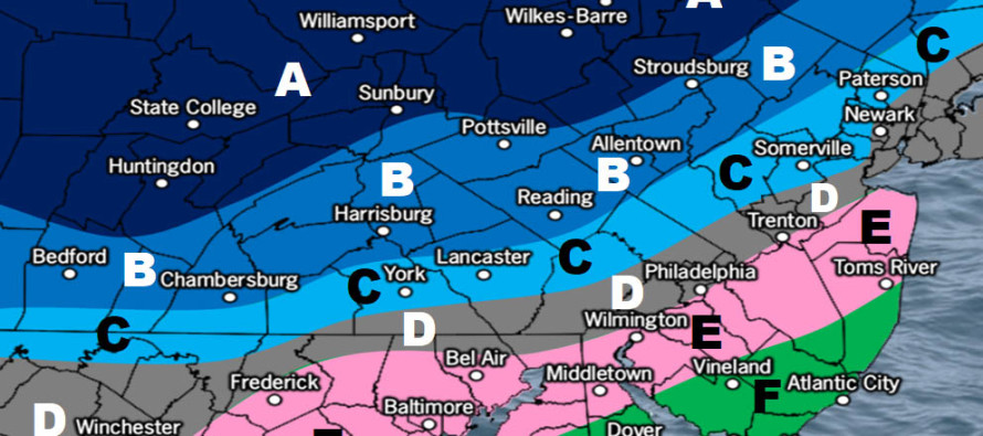 Wednesday Snow Map and Outlook (Feb 6-9)
