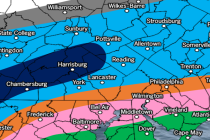 March 31: Monday Morning Snow Map