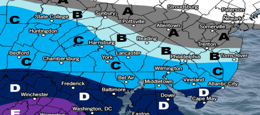 Jan 11: Updated Weekend Snow Map