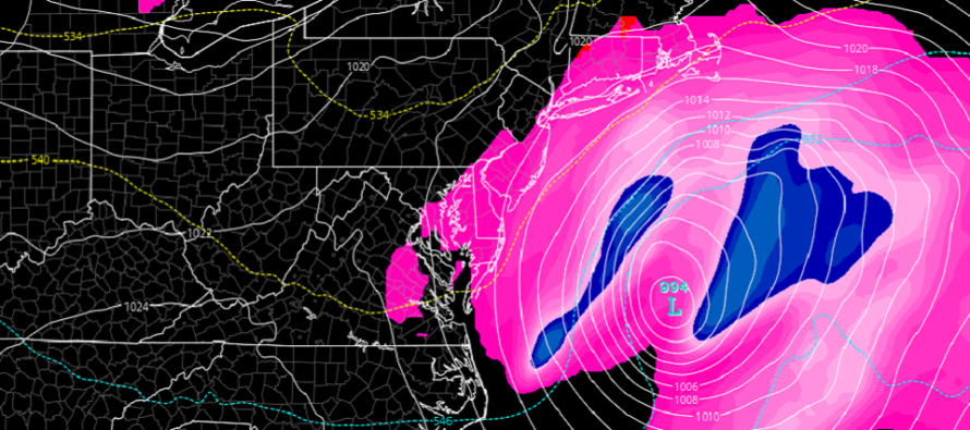 April 2: Coastal Storm to Graze NJ