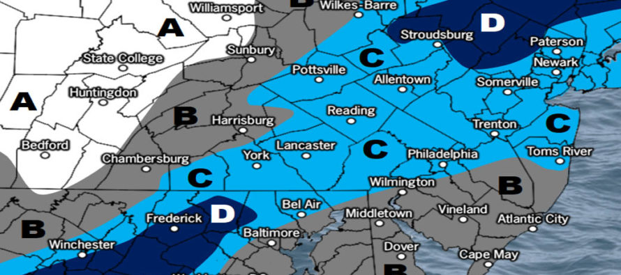 Dec 9: Snow Map for Tues PM-Wed AM