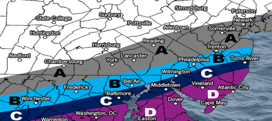 Winter Storm Approaching Southern and Central New Jersey