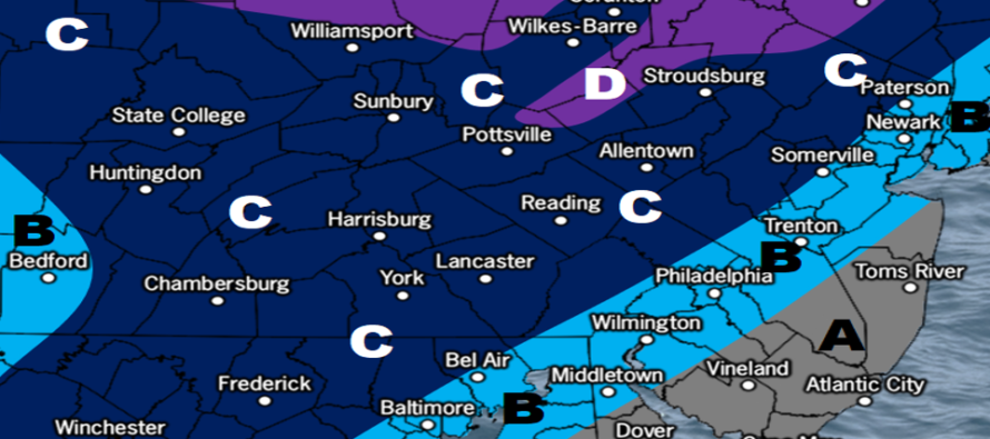 Winter Storm Approaching New Jersey