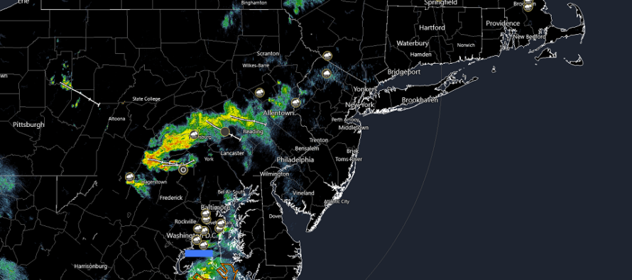 Rain, possibly storms, approaching SNJ