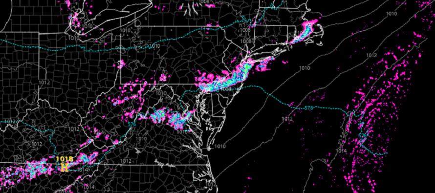 Thunderstorms Approaching New Jersey