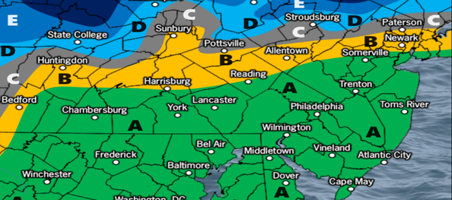 Snow to Graze North Jersey Sunday-Monday AM