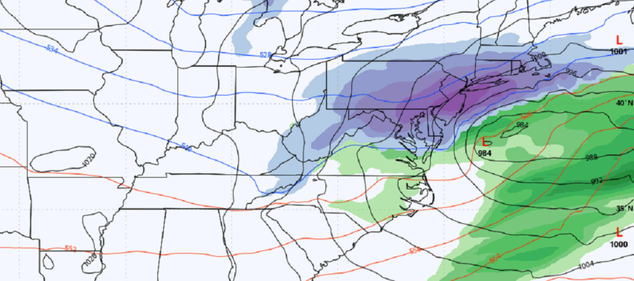 Snowstorm Detected Early Next Week