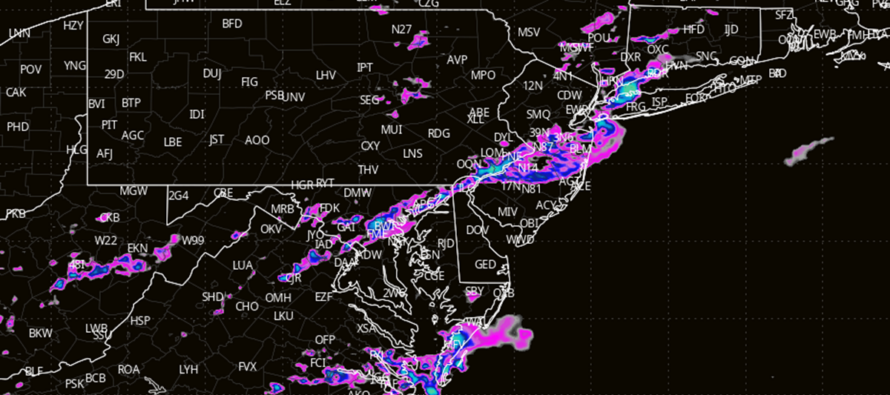 Final Stormfront Moving Through Now