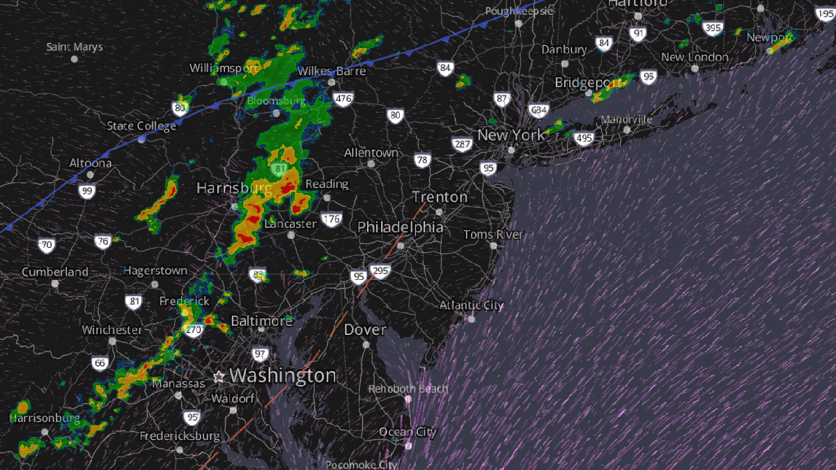 Thunderstorms Approaching Jersey