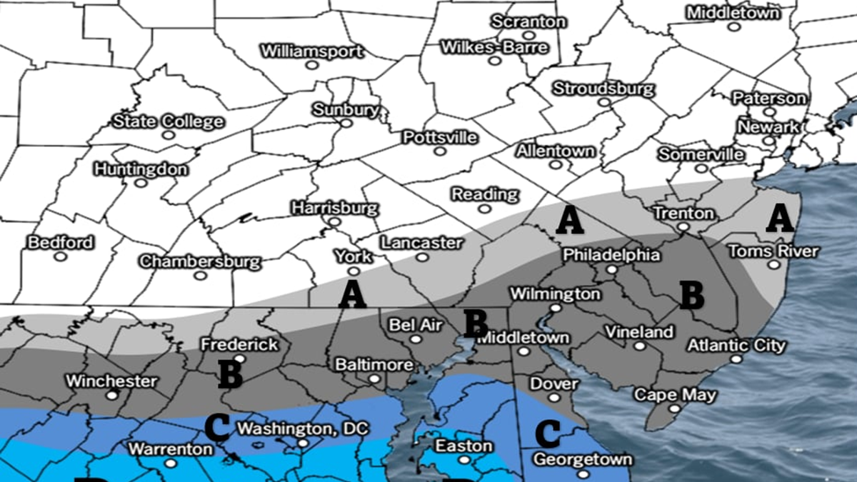 Snow in Southern NJ Tomorrow