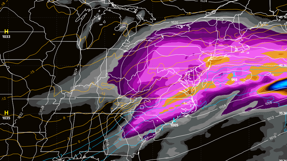 Arctic Weekend NJ Snowstorm Developing