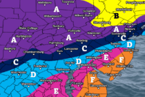 Arctic Weekend Snowstorm NJ Accumulation Map